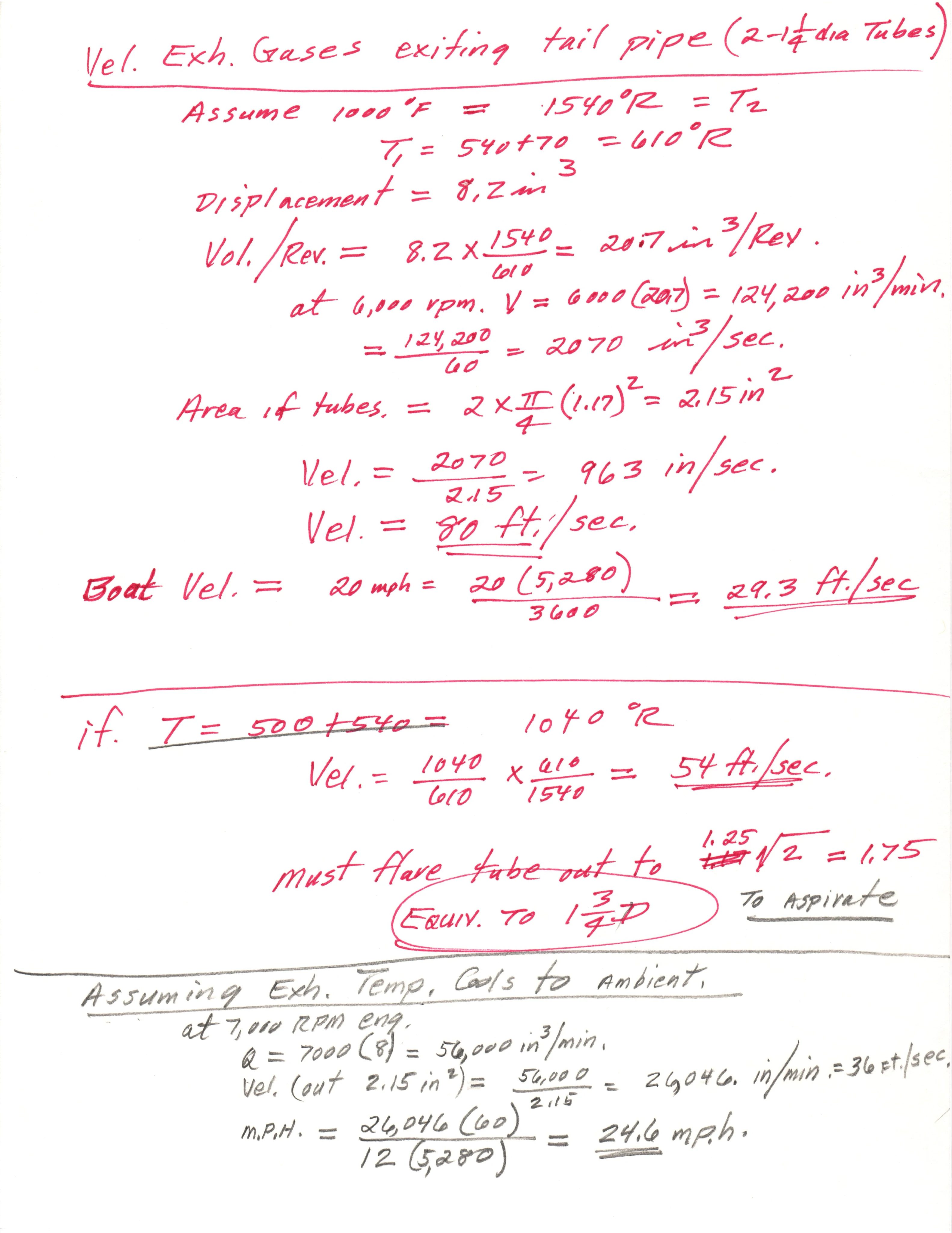 Exhaust & Top Speed Calculations thumbnail